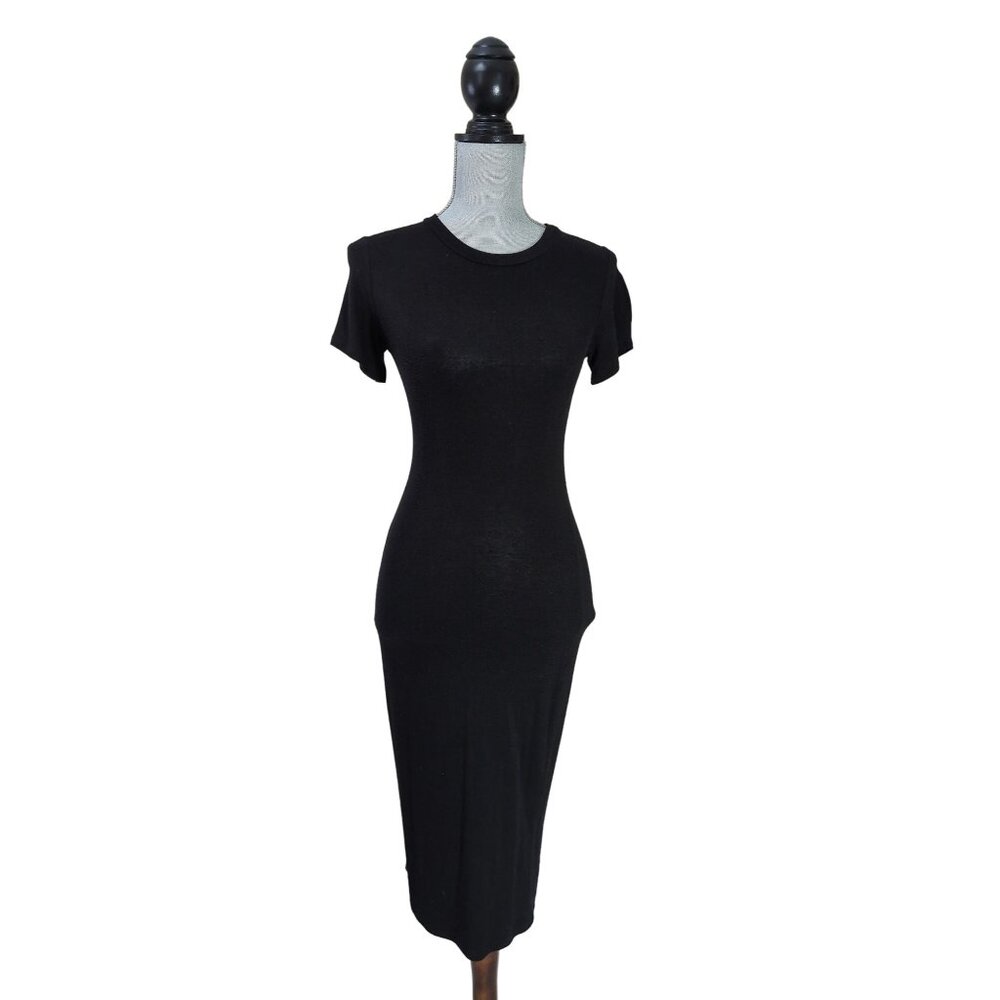 Coco & Main Shirt Dress Womens‎ S Black Short Sleeve Travel Minimalist Capsule